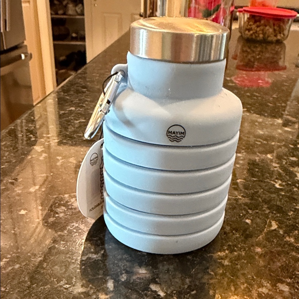 Mayim Light Blue Collapsible Water Bottle